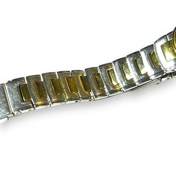 Vintage Fossil Watch Womens Arkitekt Stainless Steel Black Dial Rhinestone WORKS - Picture 11 of 11